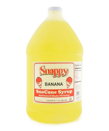 Snappy Banana Sno Cone Syrup, 1 Gallon