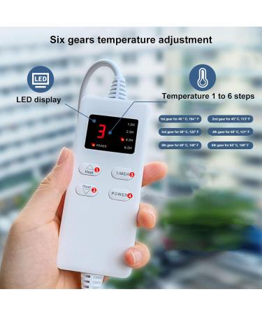 Chiciri's Multifunctional Foot Warmers - 6-Speed Electro Heating 2.7m Cable Easy Care Microplush Perfect for Office Comfort - Buy Online on SooperMarket.com