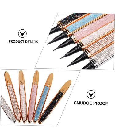 HAPINARY 2pcs Diamond Eyeliner Precise Eyeliner Self Stamp Lash Gold Eyeliner Cosmetic Pens Rose Gold Plated 1 count (Pack of 1) Black - Buy Online on SooperMarket.com