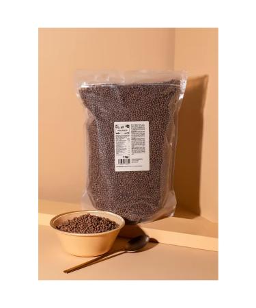 KoRo - Soy Protein Puffs 35.2 oz (1 kg) - Value Pack - Vegan - Plantbased Protein - Crunchy Ingredient for muesli and porridge - High protein cereal with soy protein (Soy Puffs with Cocoa) Soy Crispies with Cocoa