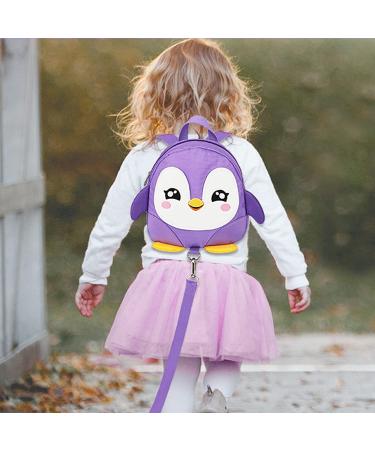 Accmor Toddler Harness Backpack Leash - Cute Penguin Kid Backpack with Anti Lost Wrist Link - Purple - Buy Online on SooperMarket.com