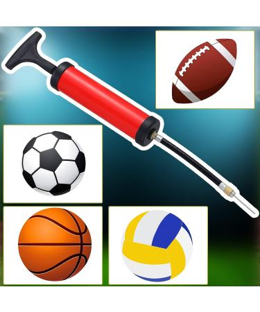 Portable Hand Air Pump Kit for Sports Balls - Yoga, Fitness, Soccer, Volleyball, Basketball - Includes Needle, Nozzle, Extension Hose (6 Sets) - Buy Online on SooperMarket.com