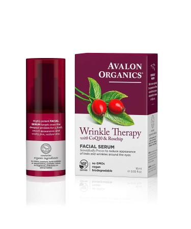 Avalon Organics Wrinkle Therapy Serum with CoQ10 & Rosehip 0.55 Oz - Buy Online on SooperMarket.com