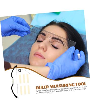 FOYTOKI Measuring Ruler 1 Set Arch Embroidery Eyebrow Ruler Portable Eyebrow Ruler Eyebrow Mapping Tool Alloy Level Ruler - Buy Online on SooperMarket.com