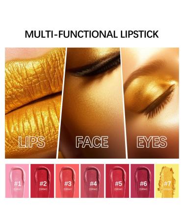 Gold Velvet Nude Red Pink Lipstick – Long-Lasting Waterproof Non-Smudge Lip Tint for Women | High Pigment Matte Lip Gloss - Buy Online on SooperMarket.com