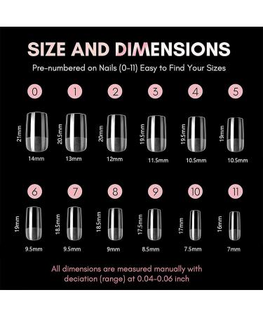 240PCS Short Square Gel Nail Tips Set - Pre-Buffed Artificial Nails Kit for All Nails - Buy Online on SooperMarket.com