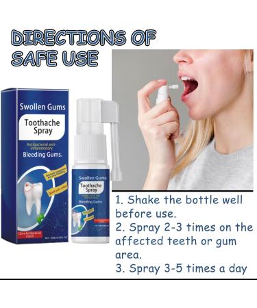 VEROA Tooth Gum Pain Relief Spray - Real Time Toothache Gum Pain Relief for Adult Relieve Gum Swelling Natural Toothache Relief Strong Mouth Spray - for Gum Disease Treatment for Adults - 20ML - Buy Online on SooperMarket.com