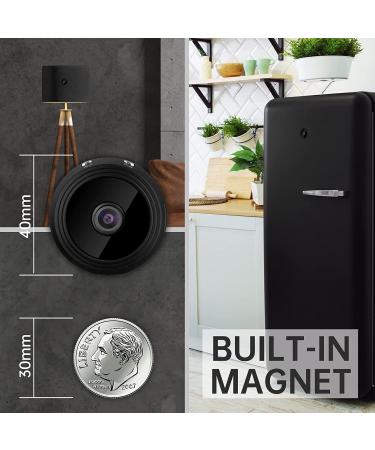 1080P Magnetic Mini WiFi Spy Camera | Hidden Nanny Cam with Motion Detection & Night Vision | Perfect for Home & Office Security - Buy Online on SooperMarket.com