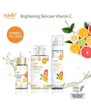 Epielle Vegan Anti Aging Serum for All Skin Types | Dark Spot & Wrinkle Treatment | Vitamin C Formula | Summer Skincare Gift - Buy Online on SooperMarket.com