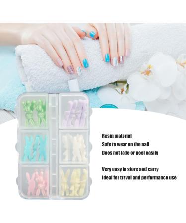 Rabbit Nail Decoration Nail Ornaments Adequate Quantity Safe Resin Multipurpose Beautiful for Nail Salon for Winter - Buy Online on SooperMarket.com