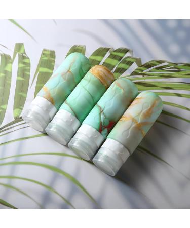 Gemice TSA-Approved Travel Bottles for Toiletries - 85ml BPA-Free Leak-Proof Refillable Containers for Shampoo & Lotion - 4 Pack Mint - Buy Online on SooperMarket.com
