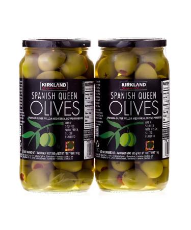 RKBROTHERS Kirkland Signature Spanish Queen Pimiento Stuffed Olives 2 x 595g