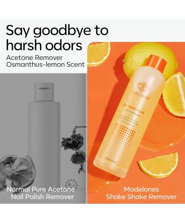 Modelones Nail Polish Remover Ultra-Powerful Acetone Gel Nail Polish Remover Enriched with Jojoba Oil Removes for All Types of Nail Polish Gel Polish Nail Glue Acrylic Gels Nail Tip & Glue(240ml) 3-in-1 Gel Nail Polish Remover Plus - Buy Online on SooperMarket.com