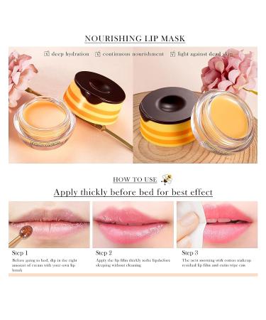 FREEORR Bee Balm Lip Balm Set | Overnight Lip Mask for Repair & Hydration | Moisturizing, Exfoliating Lip Scrub | Prevent Dry, Chapped Lips - Buy Online on SooperMarket.com