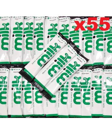 55x Semi Skimmed UHT Milk Sticks 10ml Individually Wrapped Pouches Portions Sachets Lakeland Semi-skimmed milk 55