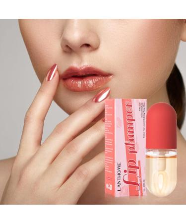 Lip Plumper Gloss Tin - Moisturizing and Fuller Lips Enhancer - Reduce Fine Lines - Watermelon Lip Care 5ml - Buy Online on SooperMarket.com
