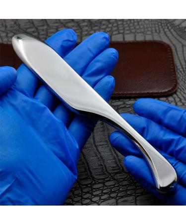 GuashaSpace Medical Grade Stainless Steel Soft Tissue Physical Therapy Chiropractic Sports injuries Therapy Gua Sha Tool Guasha Scraping Tool (ST004V Type)