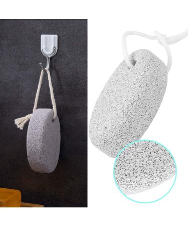 Pumice Stone 2 Pcs for Feet/Hands - Natural Lava Callus Remover and Foot Scrubber - MAYKI White Round Shape - Buy Online on SooperMarket.com