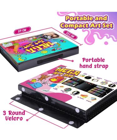 Dinonano 238-Piece Drawing Painting Art Set for Kids | School Supplies Kit with Paint Makers, Sketch Pad, Easel, Crayons, Watercolor Pencils, Markers | Ideal for Boys and Girls Ages 3-12 - Buy Online on SooperMarket.com