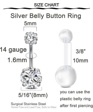 QWALIT Belly Button Piercing Kit Complete Body Piercing Kits with 3-Piece Belly Piercing Gun for All Piercings International Shipping Available - Buy Online on SooperMarket.com