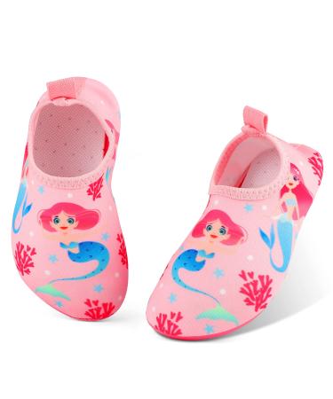 Masocio bathing shoes children non -slip water shoes quickly drying aqua shoes swimming shoes for girls boy beach pool 22/23 eu pink 2
