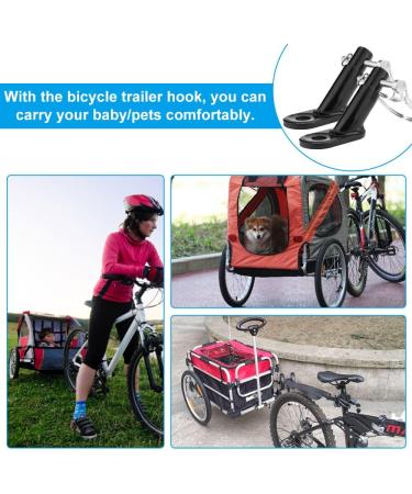 Buy DikeBAO 2-Piece Universal Bike Trailer Coupling for Kids & Dogs | Safe & Versatile Bicycle Trailer Support with Safety Pens & Key - Buy Online on SooperMarket.com