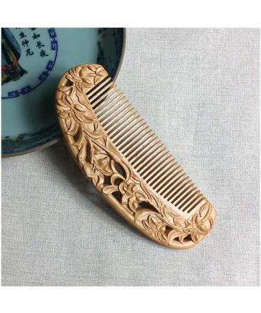 Comb Household Jewelry Hairdressing Retro Engraving Travel Care Portable Comb Natural wooden comb (Color : 2) - Buy Online on SooperMarket.com
