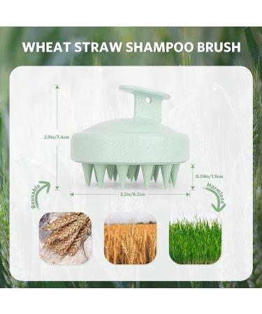 Sndyi Scalp Massager Shampoo Brush - Dandruff Removal & Hair Growth - Silicone Scrubber for Shower - Green - Buy Online on SooperMarket.com
