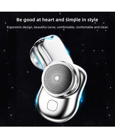 Portable Electric Razor for Men - USB Rechargeable Mini Shaver for Travel & Home - One Button Operation - Perfect Gift (Blue - Buy Online on SooperMarket.com