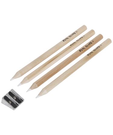 Pepperell Real Slate Chalk Pencils 5/Pkg W/Sharpener 1 Pack