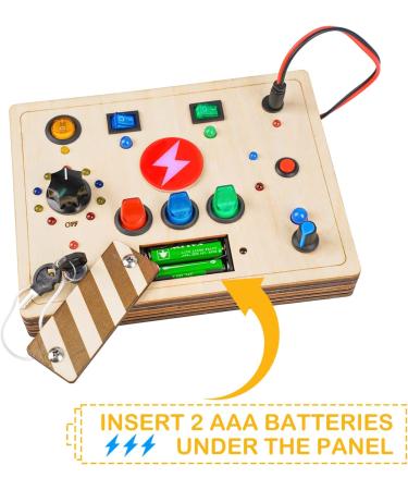 Joyreal Montessori Busy Board | Educational Wooden Toys for Toddlers 2-4 Years | Motor Skills Development - Buy Online on SooperMarket.com