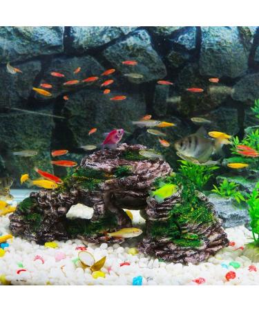 Buy Ctpeng Aquarium Cave Decoration for Betta & Cichlids - Slate Scape Ornament (23cm x 10.5cm x 7.2cm) | International Shipping Available - Buy Online on SooperMarket.com
