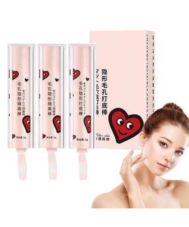 Statisticalt Pore Eraser Waterproof Face Primer Stick New Magical Pore Eraser Waterproof Face Primer Stick Invisible Pore Primer Stick Pore Primer Stick Lightweight Blur Pore Eraser Stick (3)