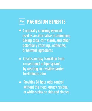 Crystal Magnesium Solid Stick Deodorant for Men & Women, Aluminum-Free & Non-Irritating, Odor-Fighting Sea Salt + Sage, 2.5 oz (Pack of 2) - Buy Online on SooperMarket.com