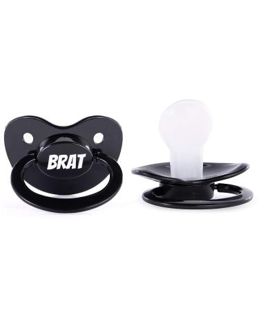 Littletude Adult Pacifier for Adult Babies - Large Handle & Shield - Brat Design - Buy Online on SooperMarket.com