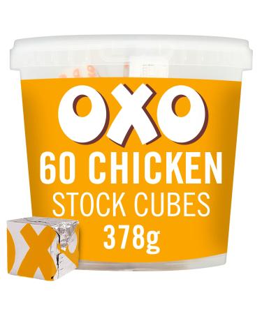 OXO 60 Tasty Chicken Stock Cubes 378 g (Pack of 1) Chicken 60