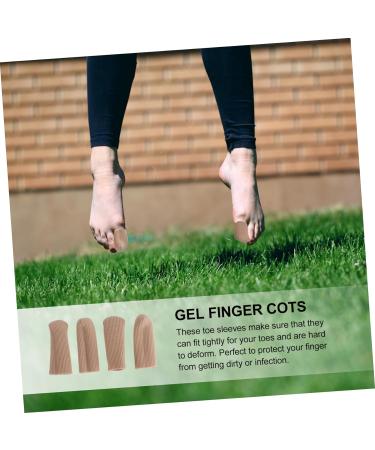 Hemoton Silicone Gel Finger Toe Protectors - Cuttable Blister Pads for Makeup Artists - 2 Pairs - Buy Online on SooperMarket.com