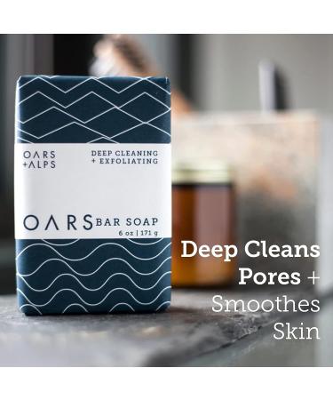 Oars + Alps Exfoliating Bar Soap | Dermatologist Tested, Shea Butter Hydrating | Vegan & Gluten Free - Buy Online on SooperMarket.com