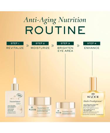 NUXE Nuxuriance Gold Nutra-Revitalising Oil-Serum | Age-Defying Hydration & Nourishment | Brightens & Firms Aging Skin | 1 fl. oz. - International Shipping Available - Buy Online on SooperMarket.com