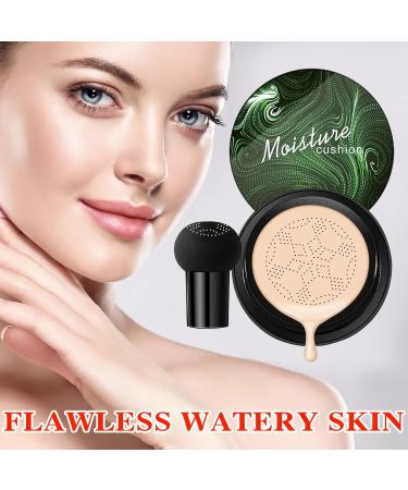 Mushroom Head Air Cushion CC Cream Foundation Moisturizing BB Cream Foundation Makeup Long Lasting CC Cream Liquid Foundation Matte Concealer Foundation Suitable for All Skin Types(Ivory 02) Ivory 01 - Buy Online on SooperMarket.com