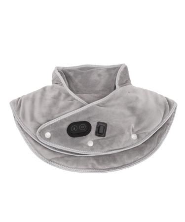 Heating cushions for neck shoulders gray electrically heated neck bandage 3-stage temperature adjustment massage mode zoBel tissue relaxation for neck shoulders
