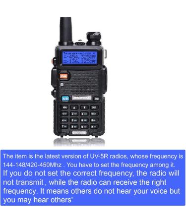 Baofeng UV-5R Dual Band Walkie Talkie Upgrade Version | 144-148/420-450Mhz Ham Two Way Radio - Buy Online on SooperMarket.com