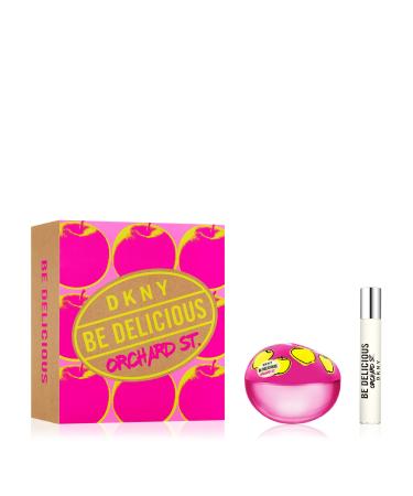 DKNY Be Delicious Orchard St. Eau de Parfum 2 Piece Gift Set For Women - Perfume Spray 3.4 Fl. Oz. & Purse Spray Travel Spray 0.5 Fl. Oz.