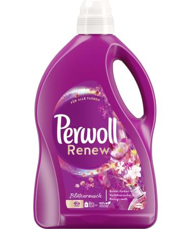 Perwoll Renew Sea of Flowers (52 Washes) Liquid Detergent Detergent for Colors & Whites Color Detergent Gives Intense Freshness with Floral Fragrance