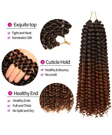 Shop YDDM Passion Twist Hair - 12 Inch Crochet Braids 7 Packs - Synthetic Extensions T1B-30# for Long Bohemian Styles - Buy Online on SooperMarket.com