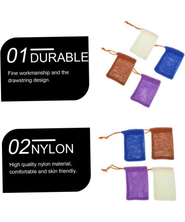 Baluue 16 Pcs Soap Bag Foaming Net Bath Soap Liquid Bubble Bag Soap Saver Loofah Pouch Bath Loofah Nylon - Buy Online on SooperMarket.com