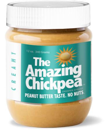 Chickpea Butter Spread - Creamy (12 Oz) 12 Ounce (Pack of 1)
