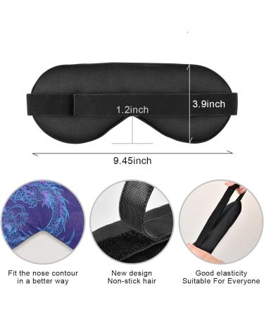 Haskirky Breathable Light Blocking Eye Mask for Deep Sleep - Adjustable Adult Men and Women Travel and Meditation Comfort - Purple - Buy Online on SooperMarket.com