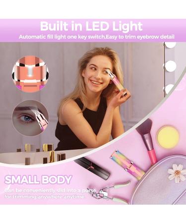 Facial Hair Removal for Women - Flawless Touch Hair Remover & 2 in 1 Trimmer with LED Light - Rechargeable Epilator for Peach Fuzz, Lips, Chin, Arms - Buy Online on SooperMarket.com
