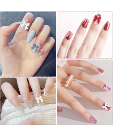 240Pcs Bow Nail Charms Colorful Bowknot Nail Art Decorations Cute 3D Bow Nail Accessories Resin Flatback Nail Charms for Nail Art Design DIY Crafts - Buy Online on SooperMarket.com